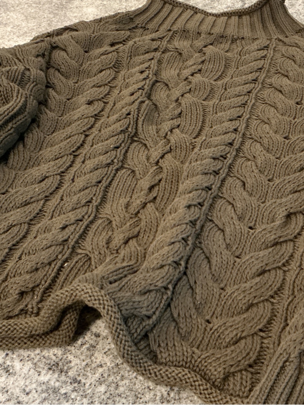 NWT j crew 2025 roll neck cable sweater xs - Picture 4 of 4